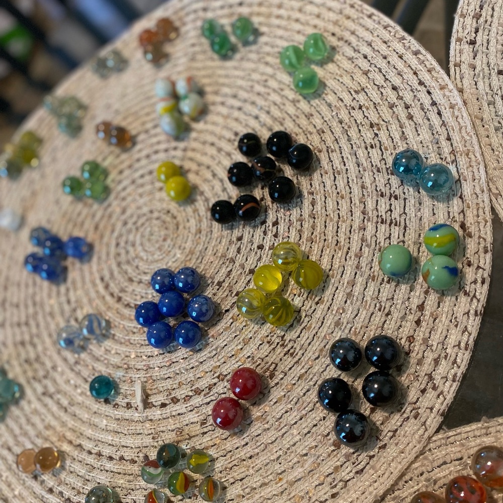 Colorful Glass Marbles Set - Vintage - Picture 1 of 10